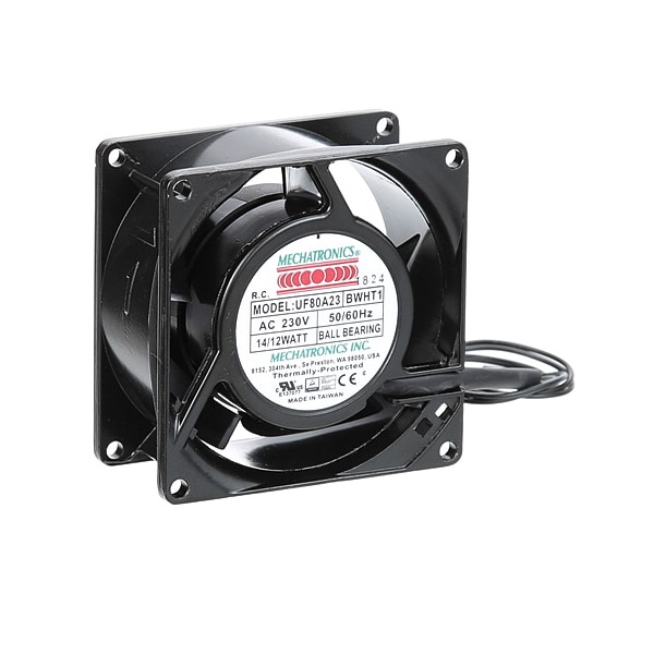 Fan, Box, 3", 230V , Thermal Protect